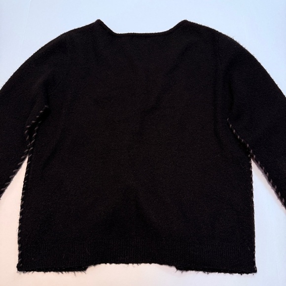 San Joy Vintage Beaded Jeweled Cardigan Sweater Wool Medium - Picture 6 of 6